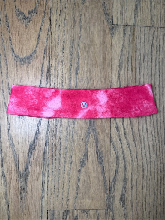 lululemon athletica Accessories - Lululemon Pink Tie-Dye Logo Headband One Size
